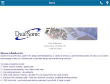 Tablet Screenshot of dual-sonic.com